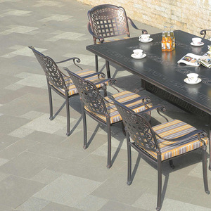 Hot Sale High Quality Modern Outdoor Dining <b>Table</b> Set Aluminum Frame for Courtyard Park Use <b>Balcony</b> Barbecue Leisure Furniture B - Product Image 6