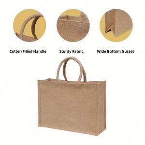 Bolsas de Yute Personalizadas al por Mayor, Bolsas de Compras Resistentes y Elegantes, Bolsas para Botellas - Product Image 3