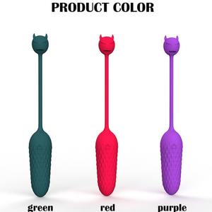 Vibrateur en silicone violet Manxi G-99 avec télécommande par application, 10 vitesses, étanche, rechargeable, pour couples. - Product Image 4