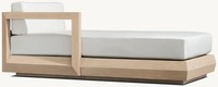 Ensemble de canapés modulables pour fauteuil de jardin en teck massif Ensemble de canapés modulaires d'extérieur Ensemble de salons en teck massif