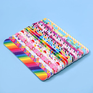 Hoa bướm in ấn đầy màu sắc làm móng tay móng chân công cụ 1PC chuyên nghiệp hai mặt 100/180 Grit móng tay tập tin - Product Image 4