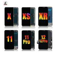 Layar LCD untuk iPhone X 11 12 13 14 15 Pro Max OLED LCD Pengganti untuk iPhone 5 5S SE 6 6S 7 8 Plus Layar LCD