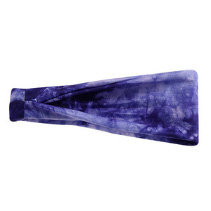 Diadema Ancha con Efecto Tie-Dye para Mujer, Estilo Influencer Europeo-Americano, Antideslizante, Absorbente de Sudor, para Running, Fitness y Deportes - Product Image 5