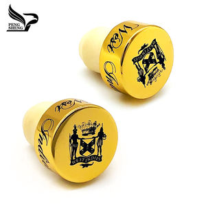 Logo personalizzato goffrato t a forma di tappo di Gin sintetico sughero con Alumimia Cap prodotti cinesi - Product Image 5