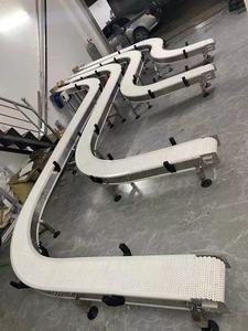 POM esnek zincir plaka konveyör hattı, plastik konveyör bant, PP gıda ambalaj konveyör, torna konveyör bant - Product Image 4