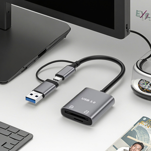 อะแดปเตอร์ OTG 2-in-1 แบบ Type-C อ่านการ์ด TF/SD 3.0 วัสดุอลูมิเนียมอัลลอยด์ ความเร็วในการถ่ายโอนข้อมูล 5Gbps สำหรับ iPhone 15/16 - Product Image 2