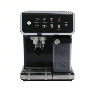 Machine à expresso semi-automatique à deux groupes, portable, électrique, pour usage domestique et hôtelier, écran tactile, acier inoxydable, 20 bars - Product Image 1