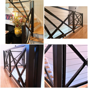 Vallas/Barandillas <span class=keywords><strong>de</strong></span> Acero Soldado a Medida, Modernas, Minimalistas y Resistentes a la Oxidación <span class=keywords><strong>para</strong></span> Balcones, Escaleras y Uso en Exteriores - Product Image 5