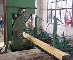 Máquina Automática de Aserradero de Cinta para Cortar Troncos de Madera, Sierra de Cinta Vertical para Carpintería con Carro Portador para Corte Rápido - Product Image 1