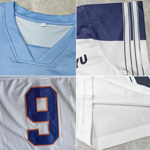 Streetwear personnalisé maillot de football tendance logo brodé maillot de football américain en maille vêtements de <span class=keywords><strong>rugby</strong></span> en polyester - Product Image 6