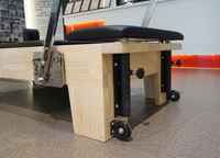 Appareil de Pilates Reformer professionnel en chêne, érable et caoutchouc pour fitness et étirement