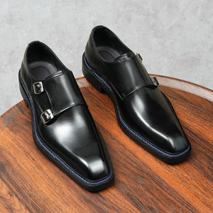 Chaussures habillées pour hommes de style britannique décontracté, de haute qualité, en cuir véritable, pour mariage, nouvelle collection, tendance - Product Image 3