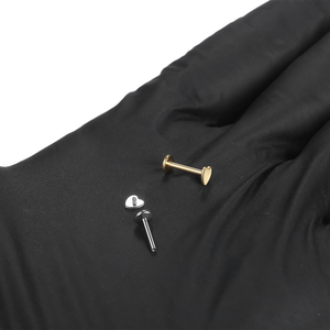 G23 Titanium Labret Stud Ringen Hart Lip Piercings Oor Kraakbeen Tragus 16G Oor Piercings Lichaam Sieraden Voor Sexy Meisjes - Product Image 5