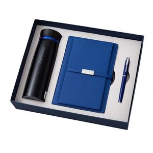 Agenda de Lujo 2025 de Cuero PU Tamaño A5 con Encuadernación Térmica, Personalizable, con Bolígrafo y Porta Llaves de Coche, Set de Regalo - Product Image 1