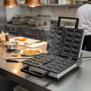 New CookTech Small Commercial Fish Cake Hotteok Baker Machine Touch <b>Control</b> Digital Smart <b>Control</b> Stainless Steel SUS304 Fast - Product Image 3