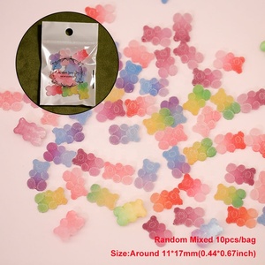 Paso Sico populaire aléatoire mixte congelé creux coeur 3D résine bricolage <span class=keywords><strong>Nail</strong></span> <span class=keywords><strong>Art</strong></span> fournitures manucure conceptions Kawaii breloques 3D - Product Image 2