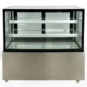 सर्वश्रेष्ठ मूल्य केक प्रदर्शन फ्रीजर बेकरी वाणिज्यिक ग्लास रेफ्रिजरेटर स्टेनलेस में प्रदर्शन - Product Image 2