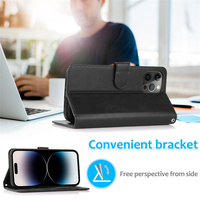 Étui de téléphone magnétique détachable 2-en-1 en similicuir PU avec fentes pour cartes pour iPhone 17 16 Pro Max, étui portefeuille pour téléphone portable