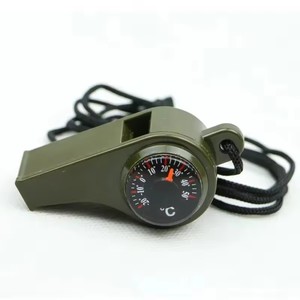 3 in 1 Emergency Survival Whistle Compass <b>Thermometer</b> Referee Cheerleading Whistle Camping Hiking Outdoor Multifunction Whistle - Product Image 3