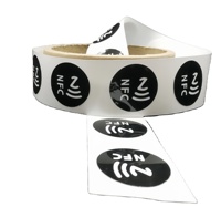 Échantillon gratuit Étiquette RFID réutilisable Autocollant NFC