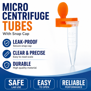 Abrazadera de seguridad para tubos de centrífuga de laboratorio, abrazadera antiexplosión para tubos de microcentrífuga de 0,5 ml, consumible de laboratorio - Product Image 1