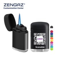 Allume-cigare rechargeable en butane, design personnalisé avec logo, nouvelle collection