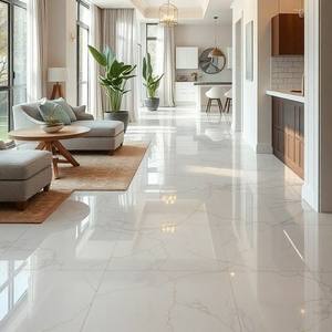 Piastrelle in Porcellana Effetto Marmo Bianco Lucido 60x120 600 X 1200 Mm Importate dalla Cina - Product Image 4