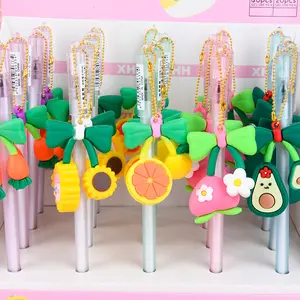 JPS OEM Caneta Neutra Com Creative Cute Fruit Plastic High Quality Gel Pen