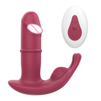 Tragbarer Vibrator für Frauen mit Fernbedienung, 10 Frequenzen, USB-aufladbar & IPx6 wasserdicht für Klitoris- und G-Punkt-Stimulation
