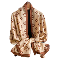 Écharpe longue et douce de luxe en polyester à imprimé animal, protection solaire, pour femme, châle de plage, foulard hijab