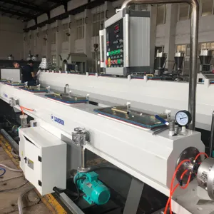 Polyethylene HDPE PE water supply pipes making machine with pipe marking machine price