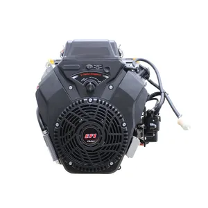 764cc 27HP EFI v-twin silinder Horizontal poros mesin bensin untuk Generator perahu tekanan mesin cuci Grain Auger dengan EPA EU