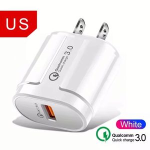 Wholesale 18W USB Charger Adapter Mobile Phone USB Charger 3A Fast Wall Charger US EU <b>Plug</b> for Mobile Phone - Product Image 2