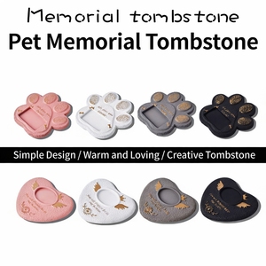 Ритуальный куб из цемента ручной работы в форме сердца для домашних животных (собак, кошек, мелких животных) с эко-памятной открыткой - Product Image 3