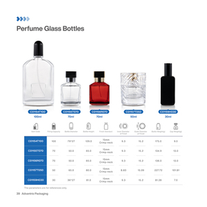 Vente en gros de flacons de parfum en verre vides, élégants, créatifs, rechargeables, personnalisés, 100 ml - Product Image 3