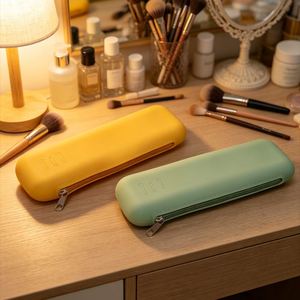 Hot Sale Custom Logo Silicone Cosmetic Bag Waterproof Large Portable Travel Storage <b>Case</b> for Women - Product Image 1