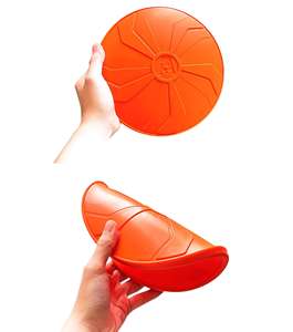 Disco Volante per Cani Resistente ai Morsi in Silicone Ecologico con Aroma di Fegato per Cani di Taglia Media e Grande - Product Image 3