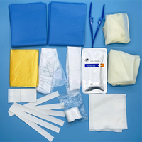 Kit de pansement stérile jetable pour dialyse, plateau de procédure mineure, ensemble de pansements médicaux pour soins des plaies à usage hospitalier, certifié CE