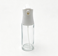 Pulvérisateur d'huile en verre pour cuisine, flacon distributeur d'huile d'olive avec poignée antidérapante pour la cuisson, la friture, le barbecue et la pâtisserie