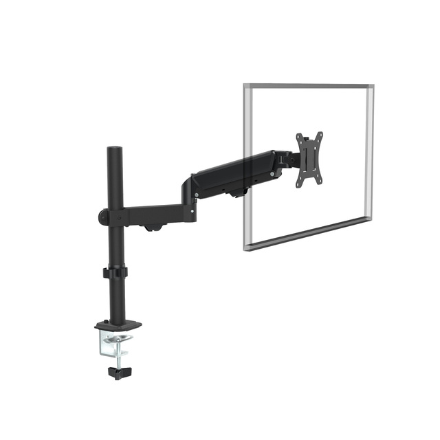 Gas Spring Single Monitor Stand Steel Desk Mount for 17"-32" Screens 2-10kg Load