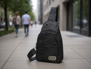 Borsa da petto da uomo Oxford con chiusura a cerniera per tutte le stagioni M01729232 - Product Image 2