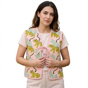 <b>Ladies</b> Premium Cotton Quilted Sleeveless Body Warmer <b>Jacket</b> Soft Warm <b>Lightweight</b> Winter Casual Outdoor Apparel - Product Image 1