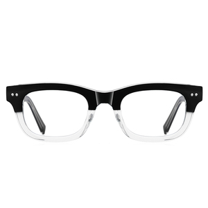 Occhiali Firstsense Square TR90 con Lenti Nere Trasparenti, Aste Sottili e Elementi Decorativi, Stile Sofisticato Retrò-Moderno Urbano - Product Image 4