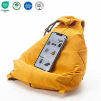 Oreiller de lecture triangulaire portable et fonctionnel avec support de téléphone personnalisé pour les lecteurs, support pour tablette et iPad, oreiller de lecture