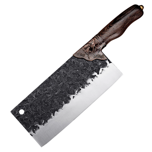 XITUO-<span class=keywords><strong>cuchillo</strong></span> de cocina chino de doble caballo, 50Cr15 MoV, forjado a mano, para cortar carne, verduras, pescado y frutas, mango de wengue - Product Image 1