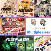 Nouvelle Collection de Breloques pour Chaussures en PVC 2D Série Australie, Vente en Gros, Personnalisables, Motifs Kangourou, Boissons et Snacks Variés, pour Sabots, en Vrac