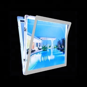 2025 Hot Sell Low Price Hanging Led Slim Acrylic Crystal <b>Light</b> Box Waterproof Customized Color for Real Estate <b>Window</b> Display - Product Image 5