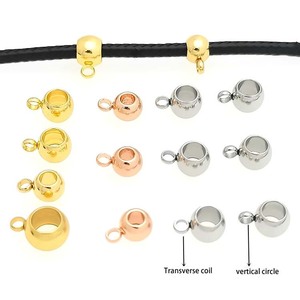 100 Hạt Chặn Vòng Tay Có Thể Điều Chỉnh Nguyên Liệu Tự Làm Bằng Thép Không Gỉ Hạt Chặn Vòng Đeo Tay Hạt Charm Trượt Bằng Silicon Hạt Rời Ống Vuông - Product Image 3