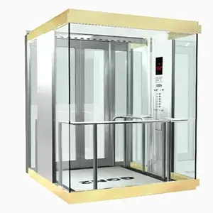 Lift penumpang Hotel sistem traksi hemat ruang opsional Lift Lift besar