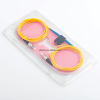 Kabel Patchcord Fiber Singlemode SMF-28e FC/UPC dengan Attenuator Mekanis yang Dapat Disesuaikan >60dB Return Loss untuk FTTH/FTTA/FTTx/Data Center